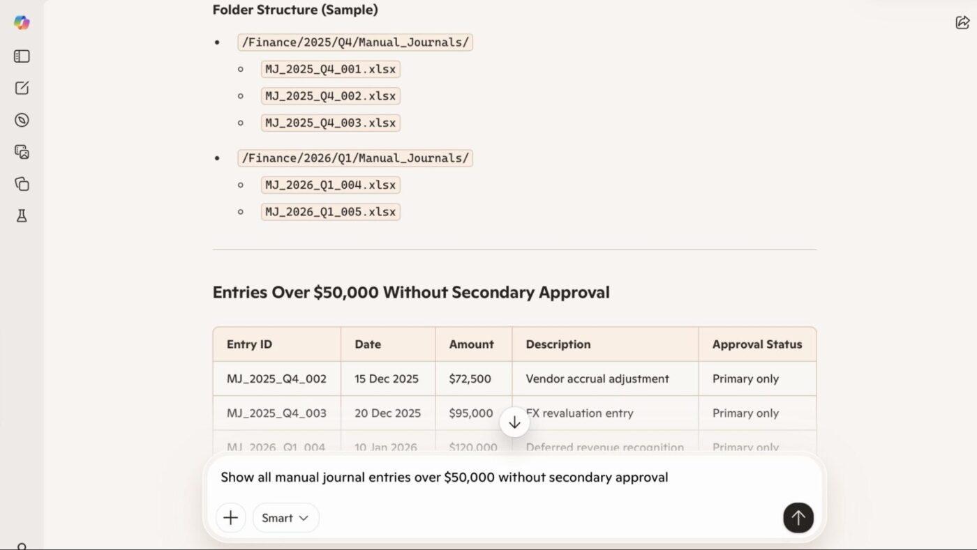 Summaries for risk management and audit preparation