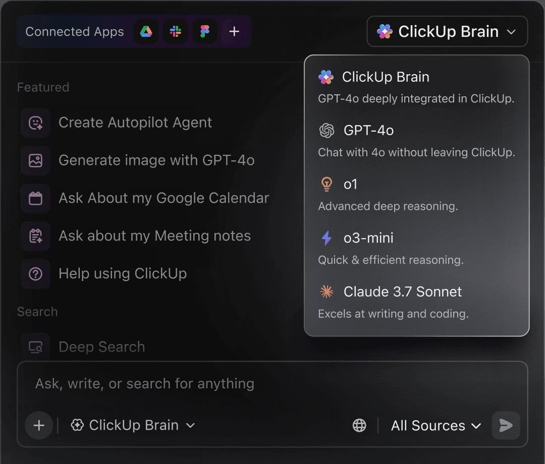 Use ClickUp Brain to help you answer questions based on your workspace data