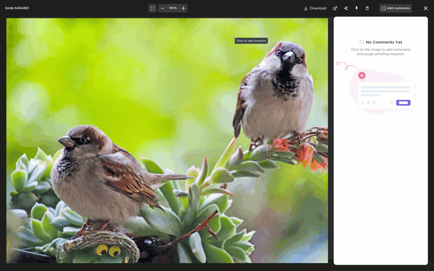 Use proofing for design reviews with ClickUp Proofing