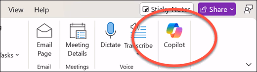 Copilot icon in Excel