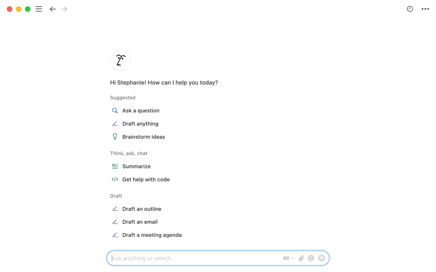Notion AI Dashboard via Notion AI