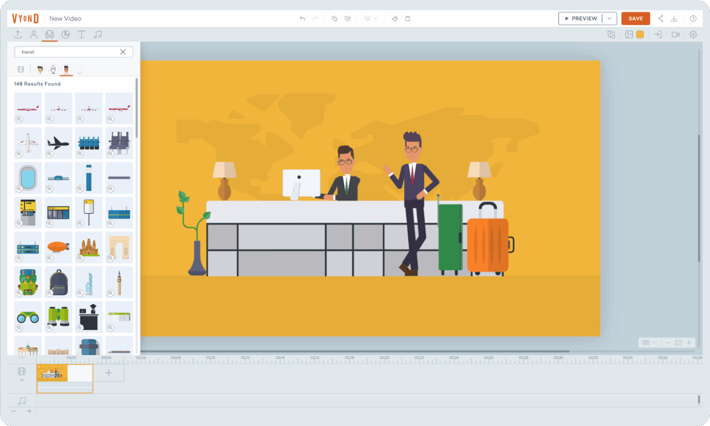 Vyond dashboard : intangible ai alternatives