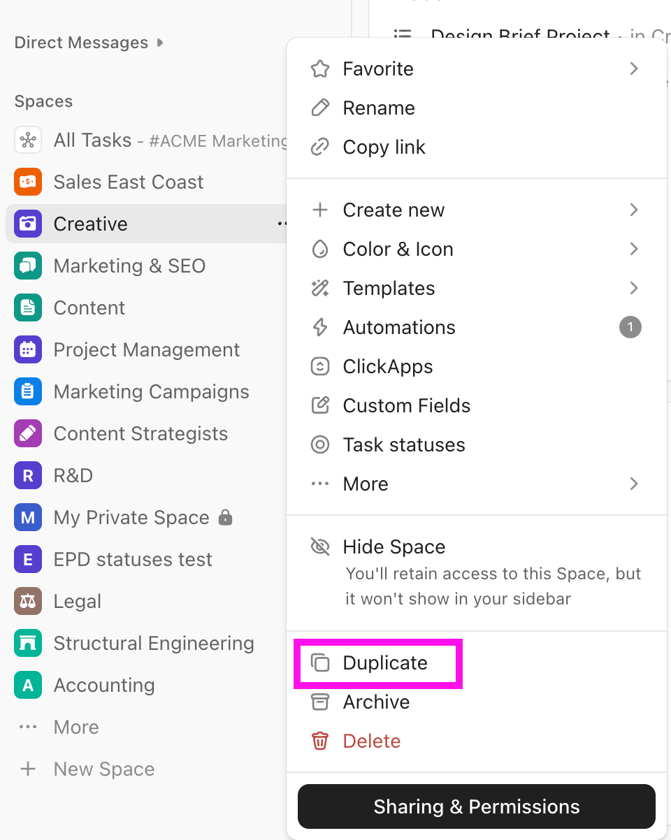 Duplicate your ClickUp Space : AI Workflow Automation