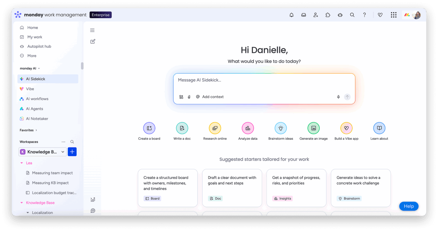 Monday: unframe ai alternatives