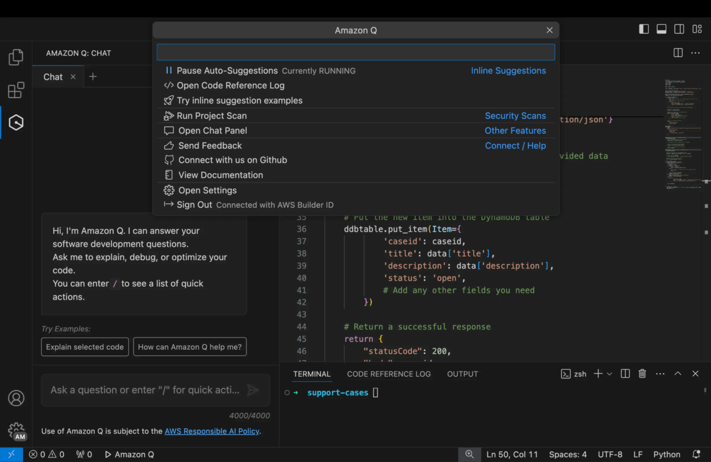 aws: onboard deveopers faster using amazon q
