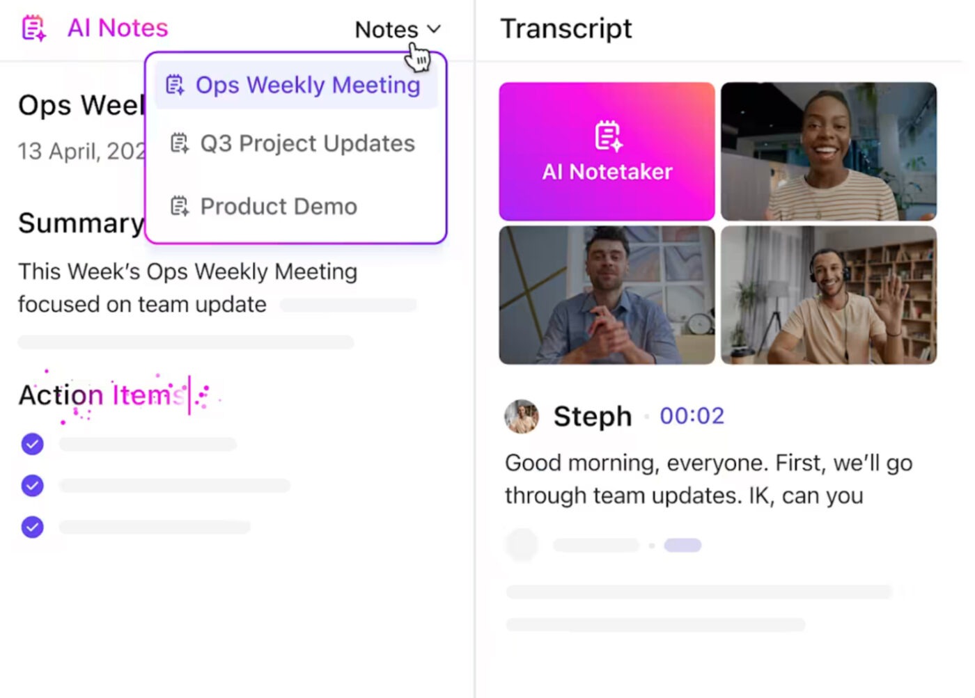 ClickUp AI Notetaker