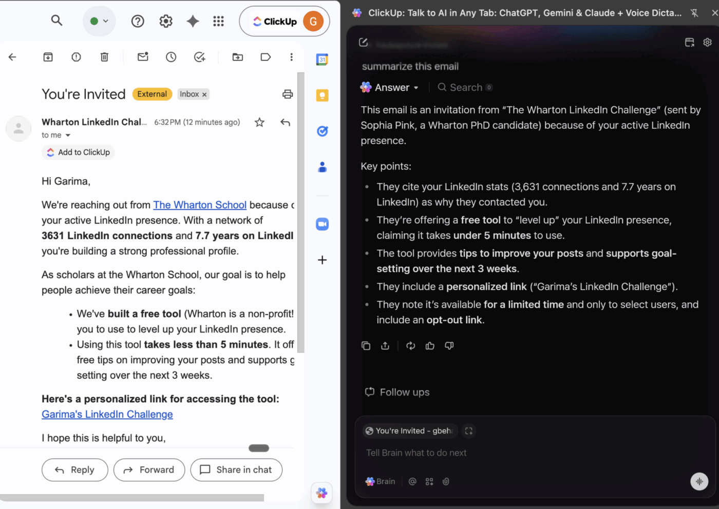 ส่วนขยายเบราว์เซอร์ brain max chrome สรุปอีเมล: วิธีทำงานสำนักงานอัตโนมัติด้วย AI