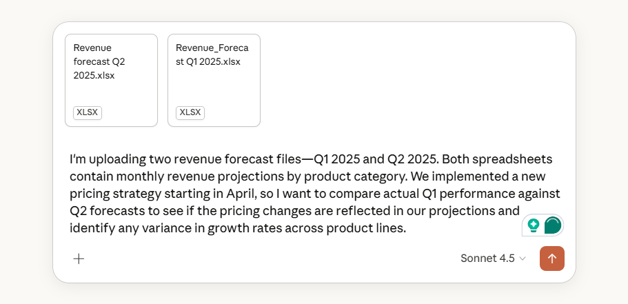 Providing context about uploaded files in Claude Chat : how to use Claude for spreadsheet analysis