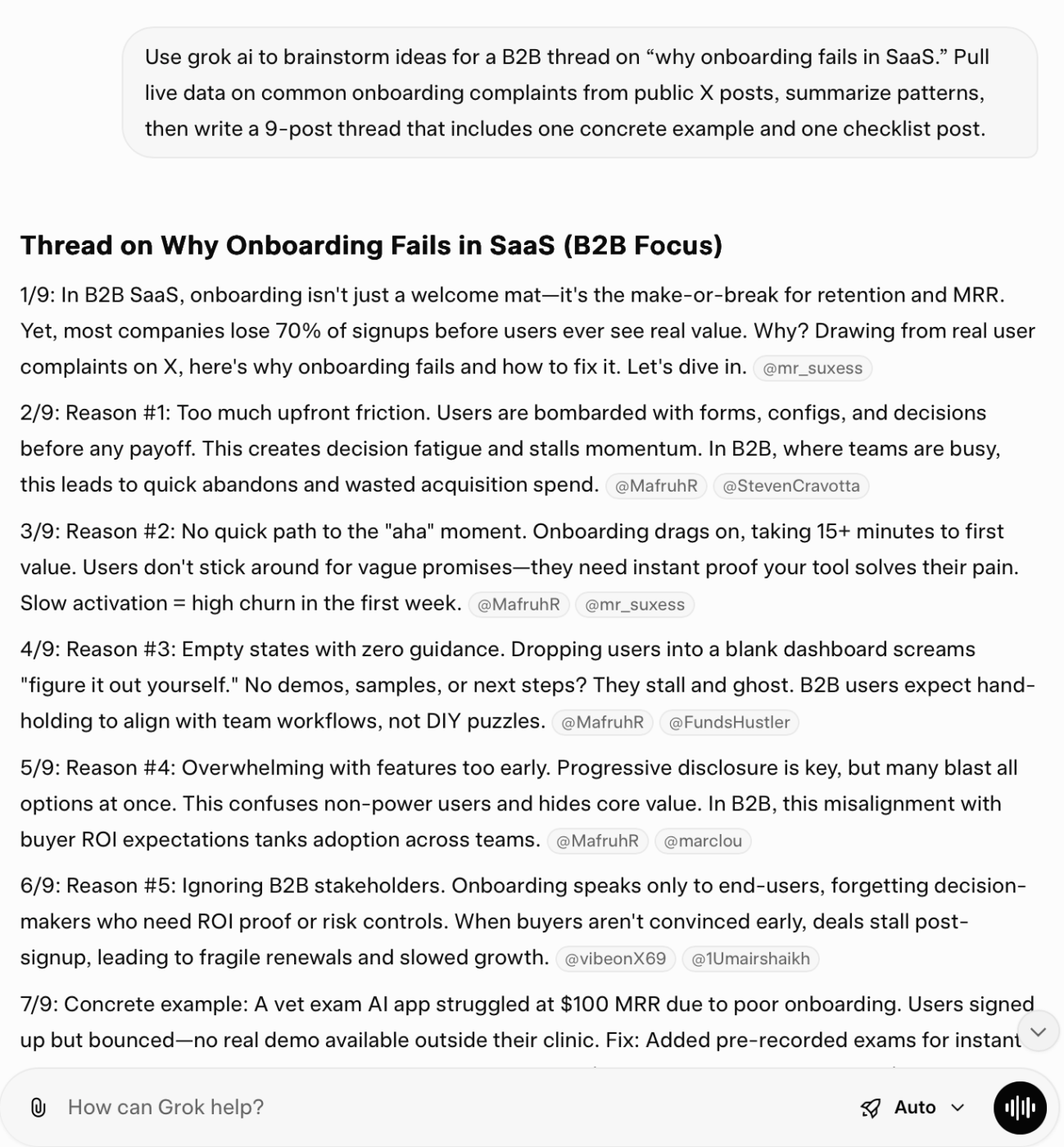 use grok ai to brainstorm ideas