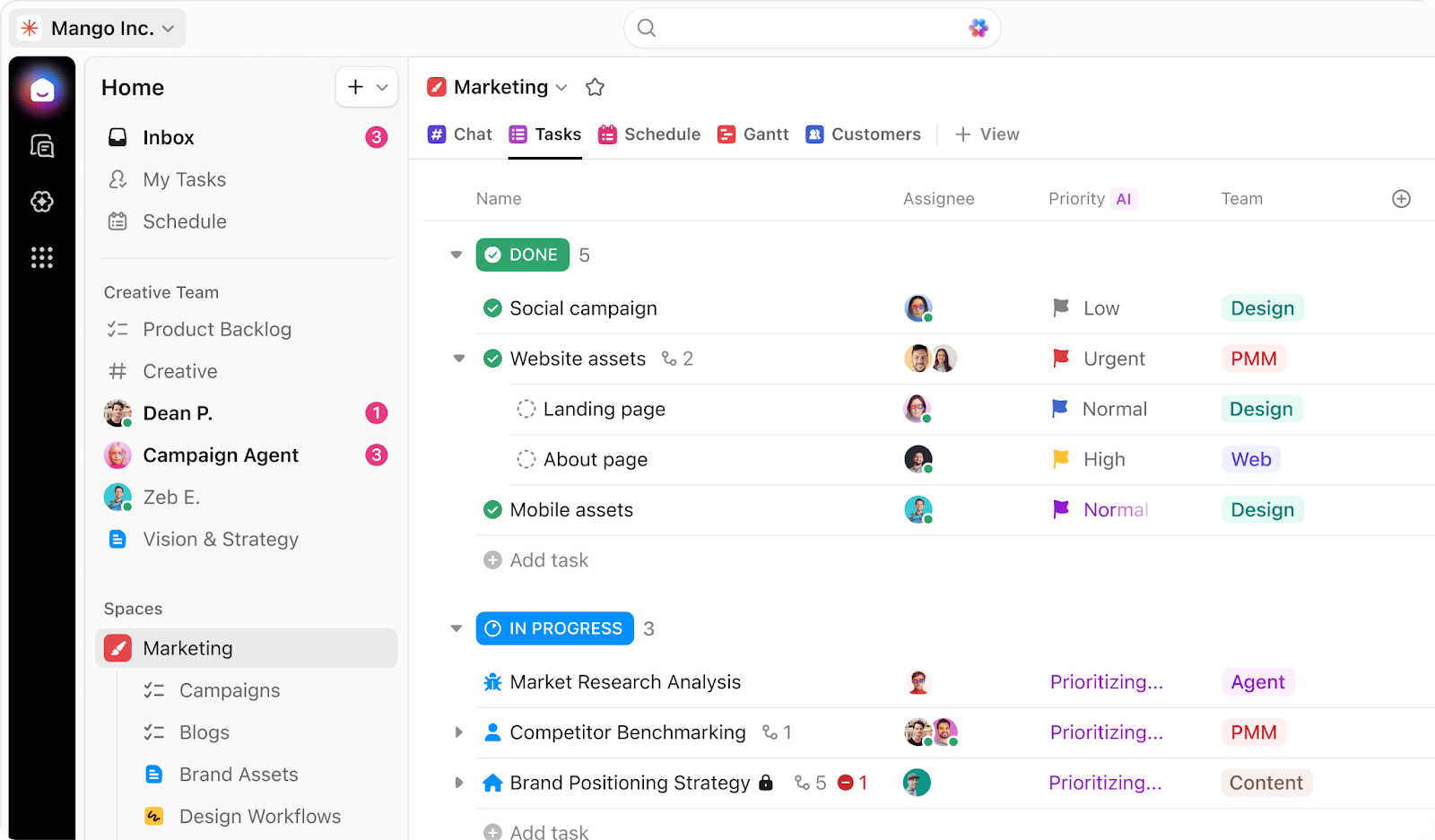 Asana x ClickUp: o que as pequenas empresas precisam agora