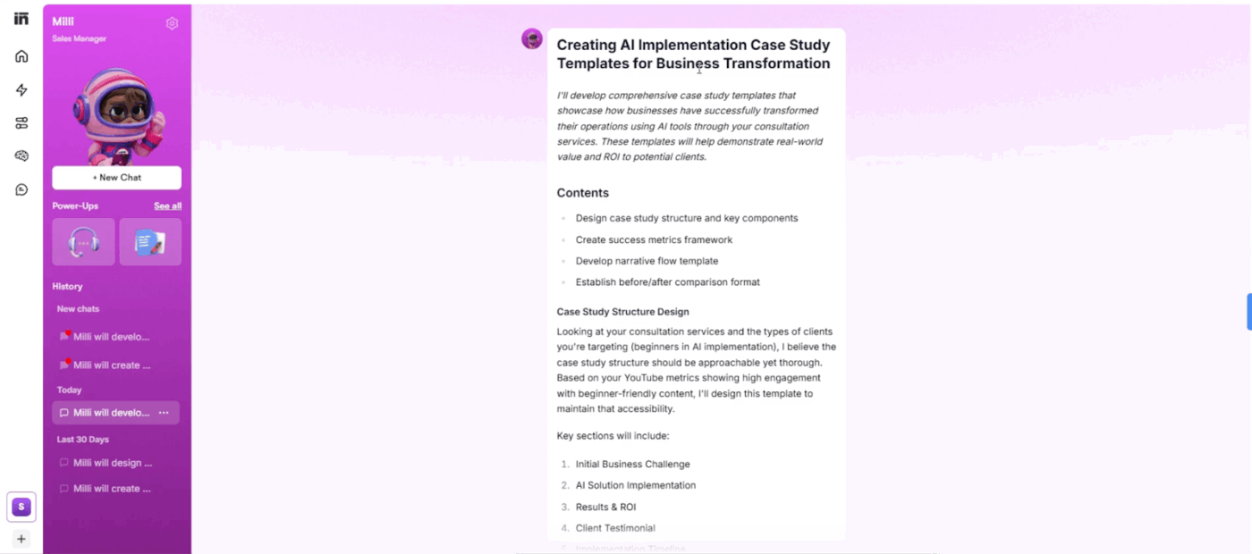 How to Use Sintra AI- Milly workflow example