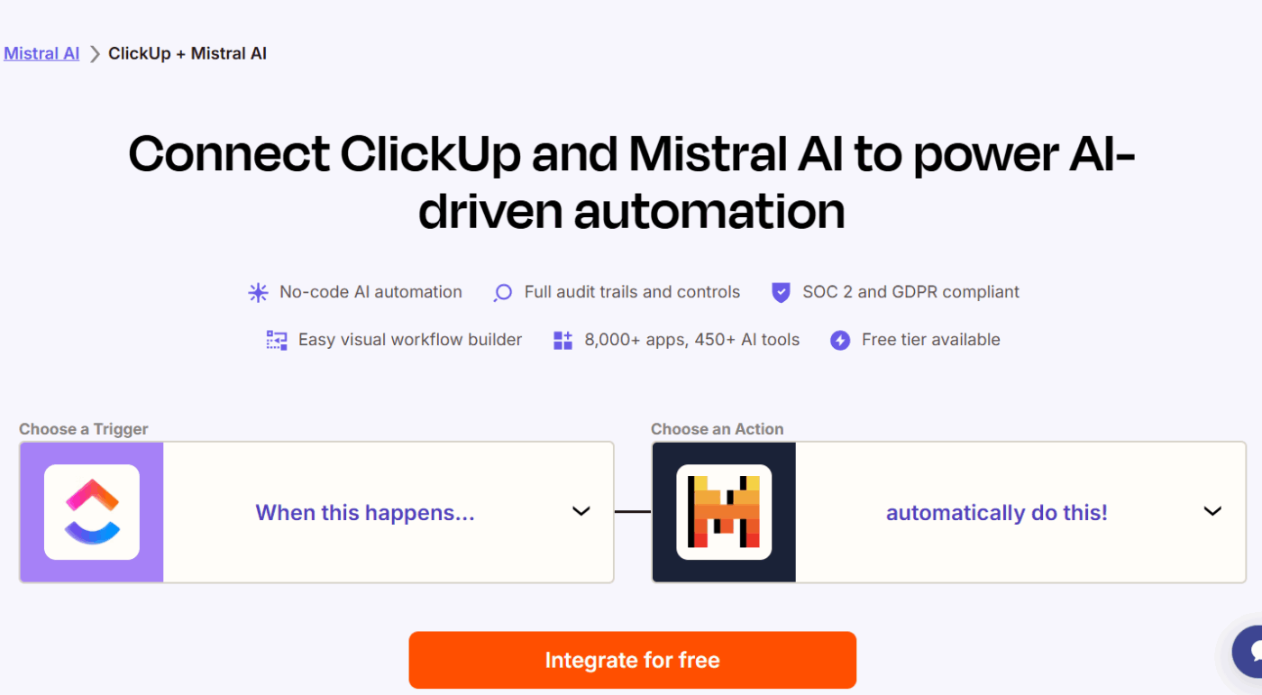 Integrating Mixtral into ClickUp with Zapier