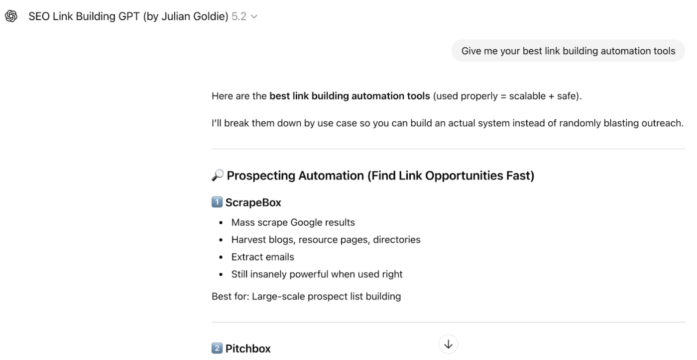 SEO Link Building GPT
