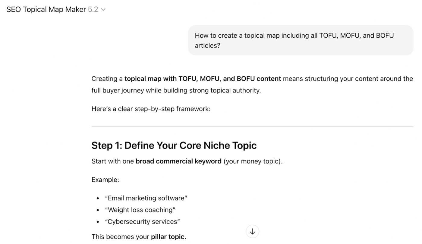 SEO Topical Map Maker