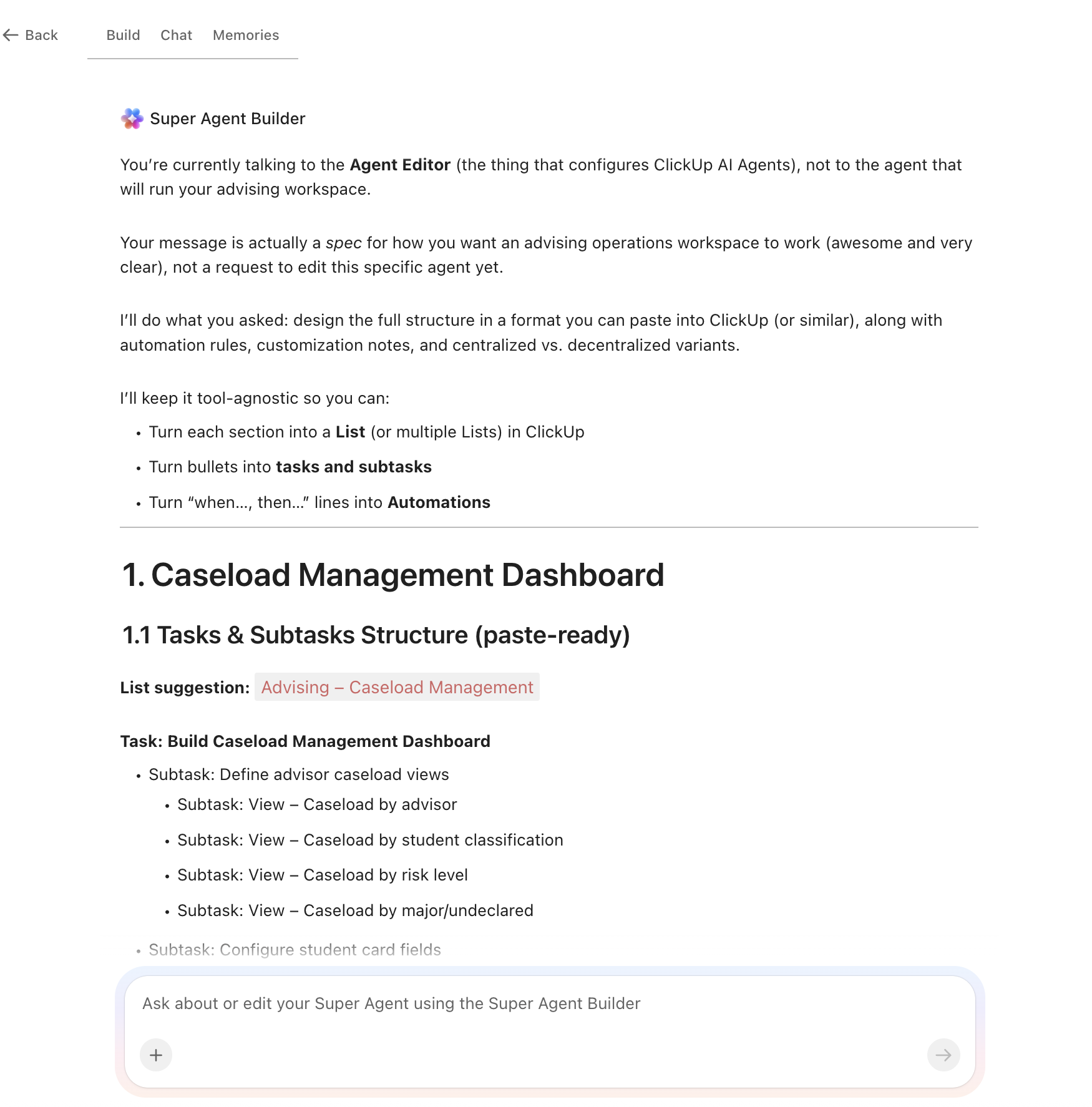 Agent Builder - Bimbingan Akademik