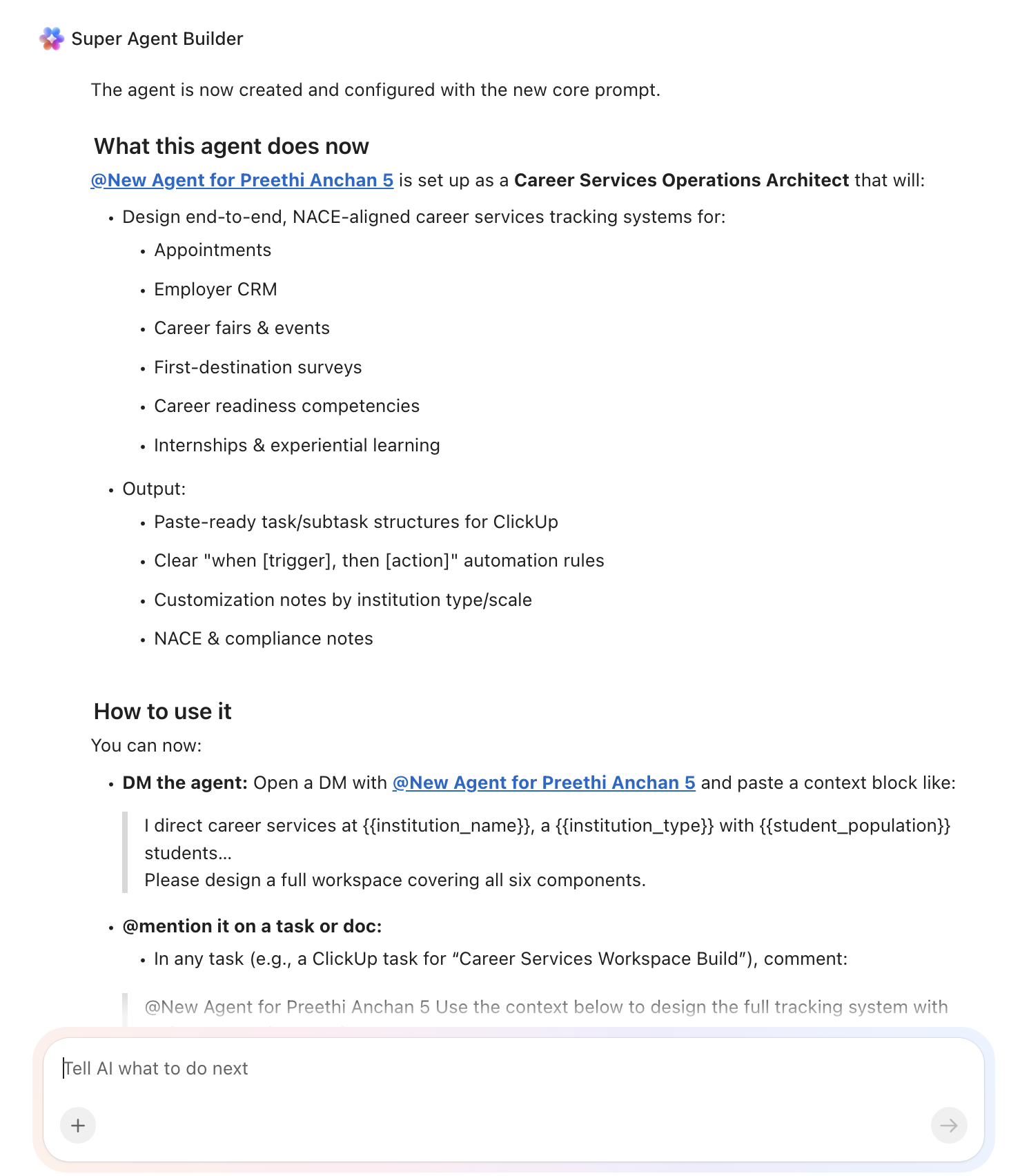 Kariyer Hizmetleri Süper Temsilci Oluşturucu