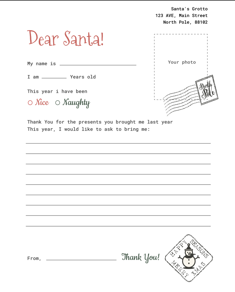 Google Docs-based Christmas Wishlist Template by TheGooDocs