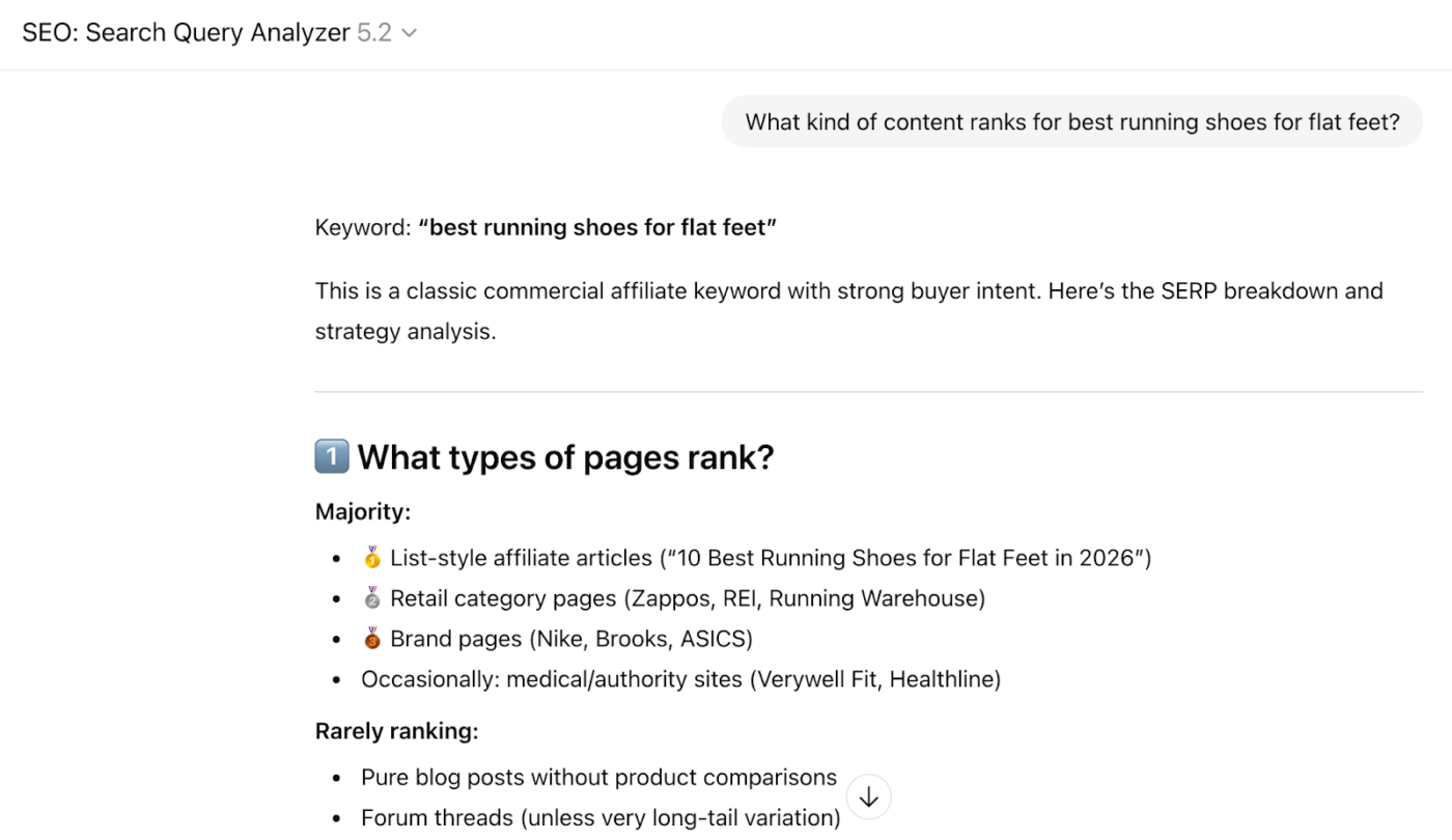 Search Query Analyzer