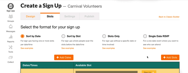 SignUpGenius: Simple tool to organize sign ups, events, and volunteer coordination with shareable links