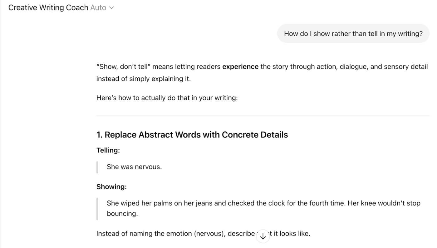 The Creative Writing Coach