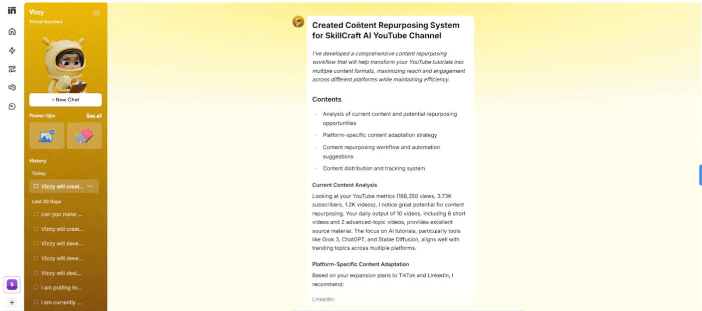 Vizzy workflow example