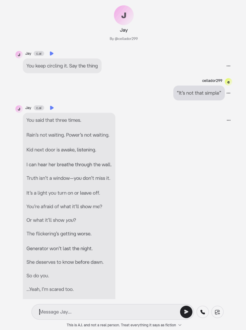 Writing support prompt- character lock in