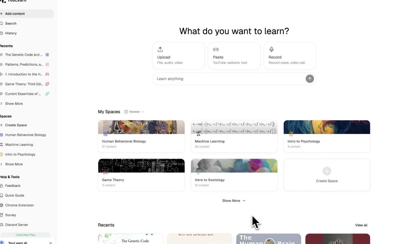 YouLearn AI: Smart explainer helping students think critically about complex topics
