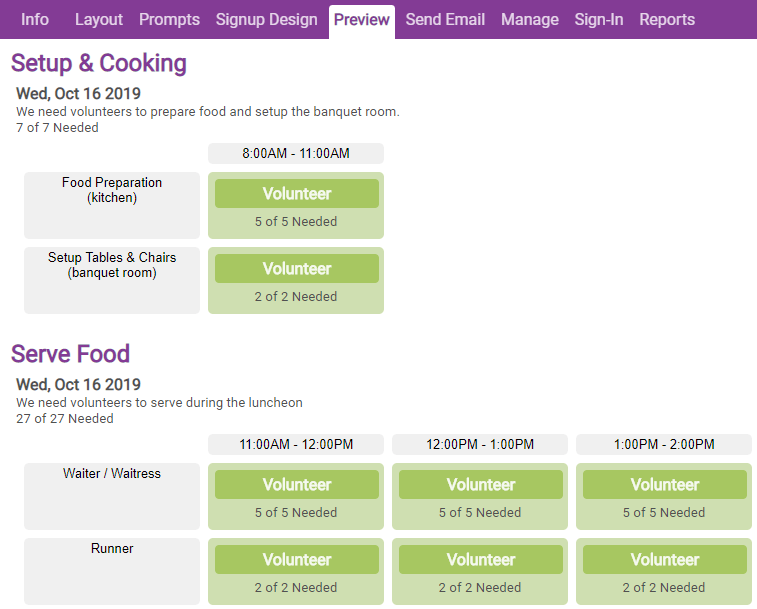 iVolunteer: User friendly tool to manage volunteer registrations, schedules, and communication in one place