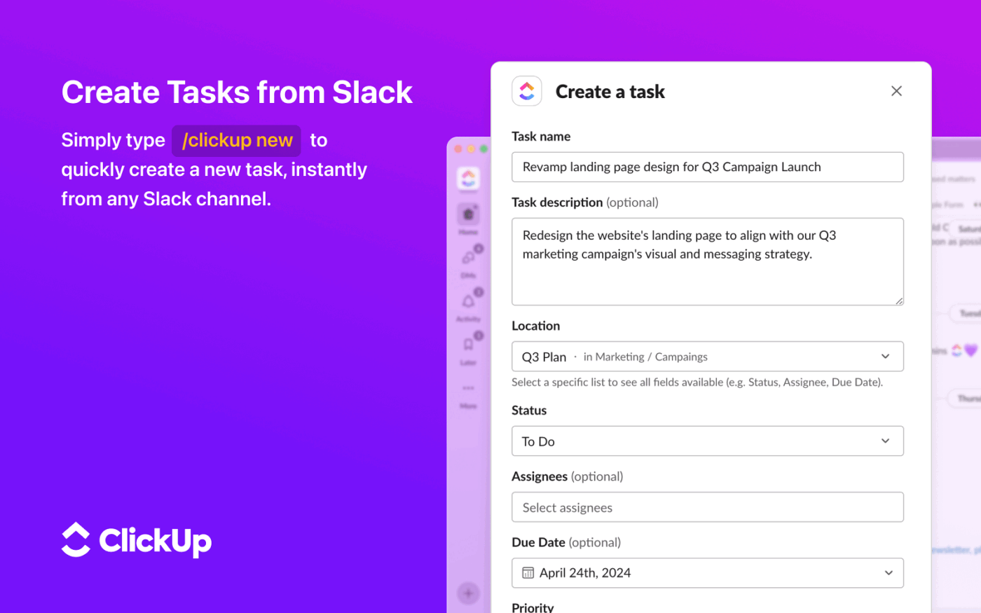 Die besten ClickUp-Integrationen: Slack