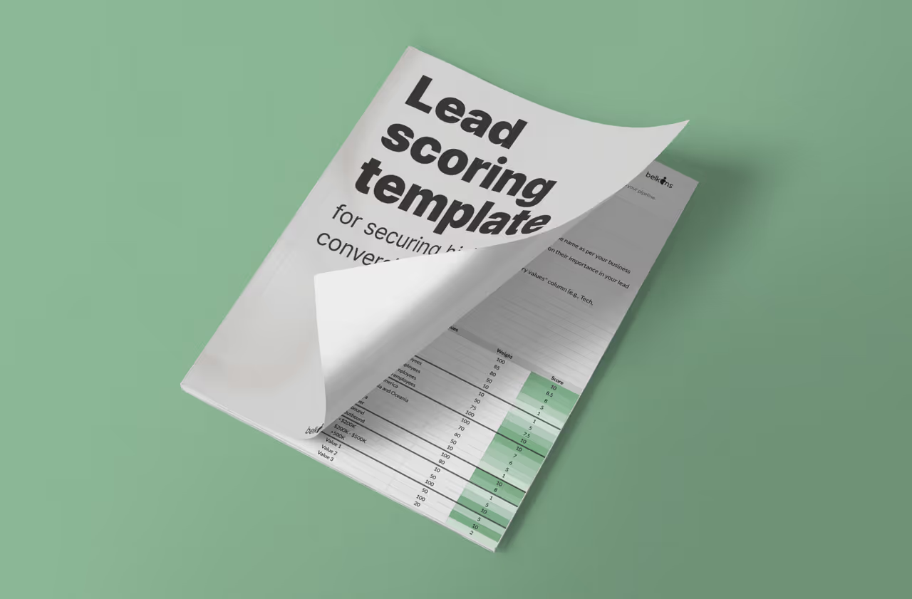 Belkin: Lead Scoring Template