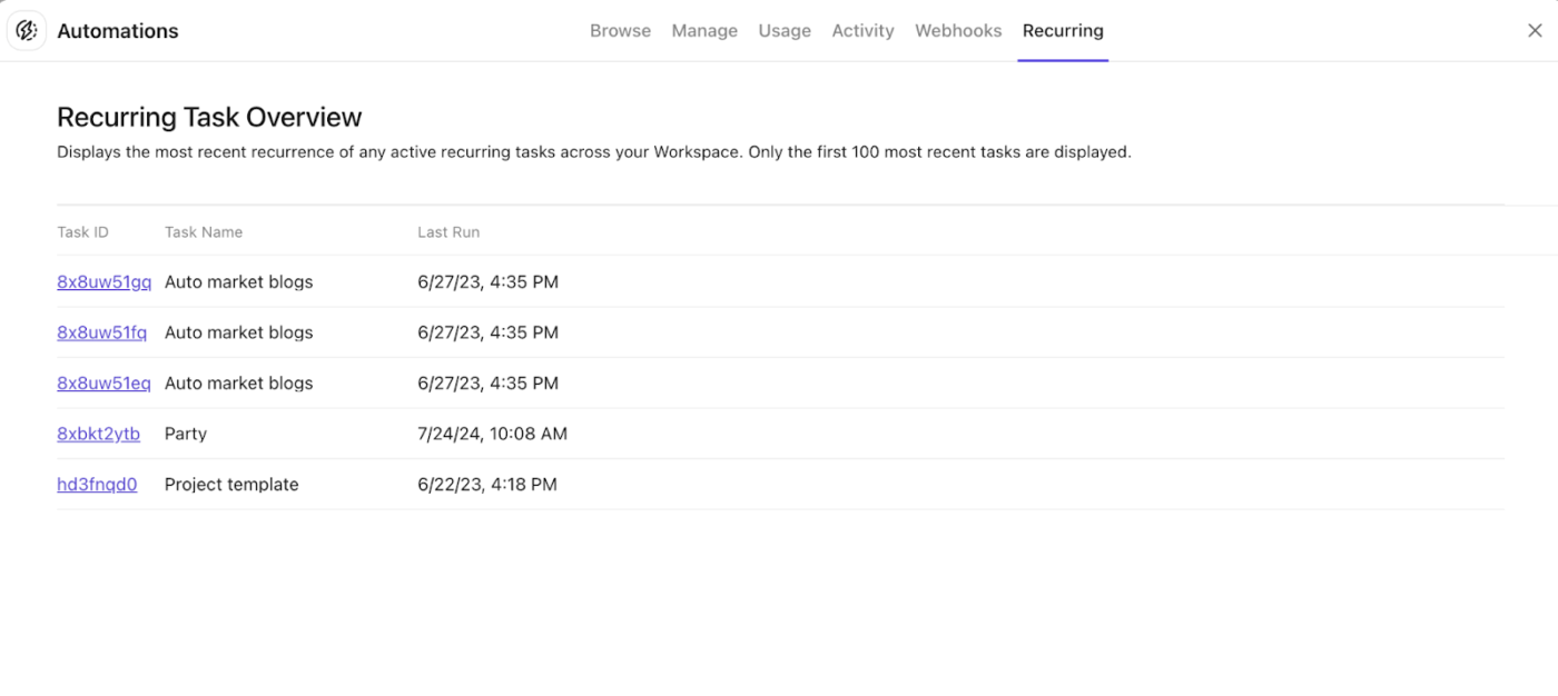 recurring tasks: how clickup uses task automation to eliminate manual project updates
