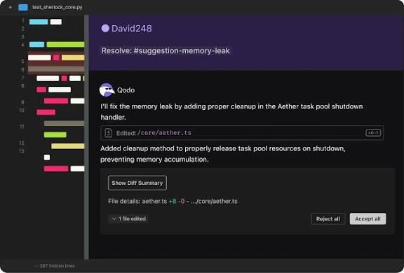 Qodo dashboard: Amazon Q Alternatives