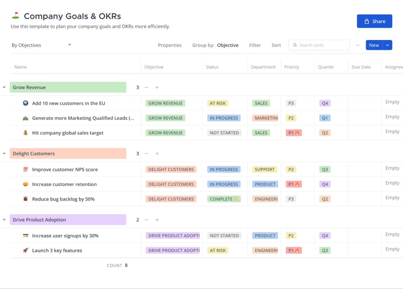 Focalboard vs ClickUp: Focalboard UI