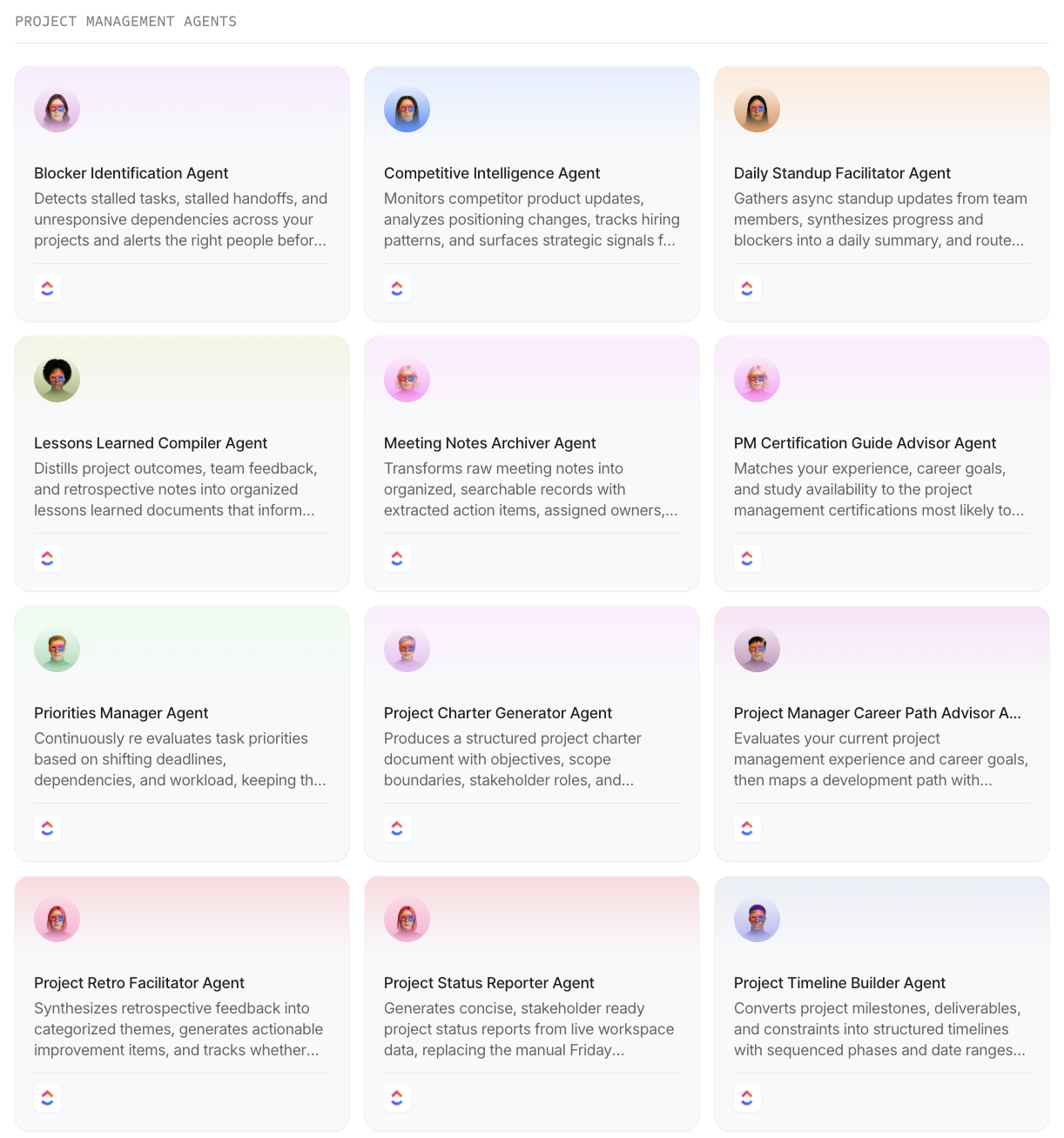 ai agent directory template library clickup: ai agents for project management featured image