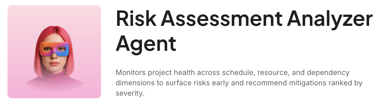 Identifica prima i rischi di consegna con Risk Assessment Analyzer Agent