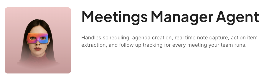 meetings manager super agent