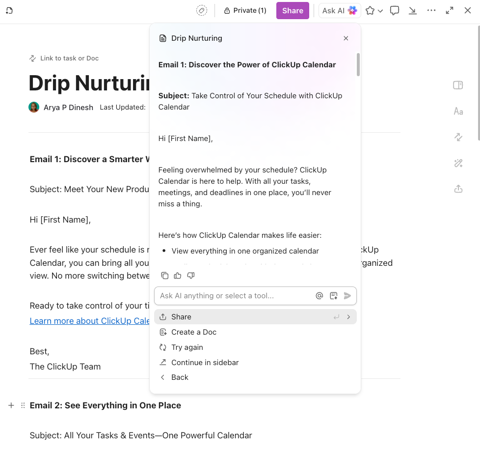 ClickUp Brain: hoe AI helpt bij partnerbetrokkenheid