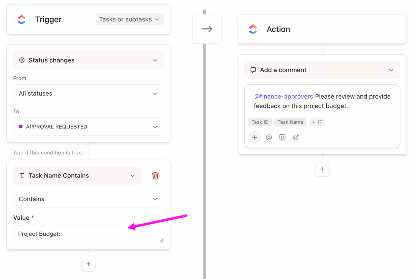 Apply Automations to specific tasks in a List