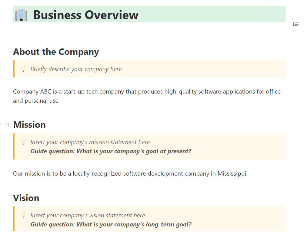 Business Offer Template by ClickUp