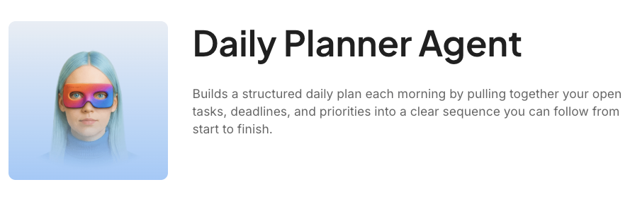 ai virtual assistants: Daily Planner Agent