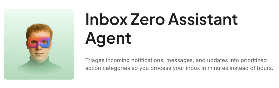 ai virtual assistants: Inbox Zero Assistant Agent