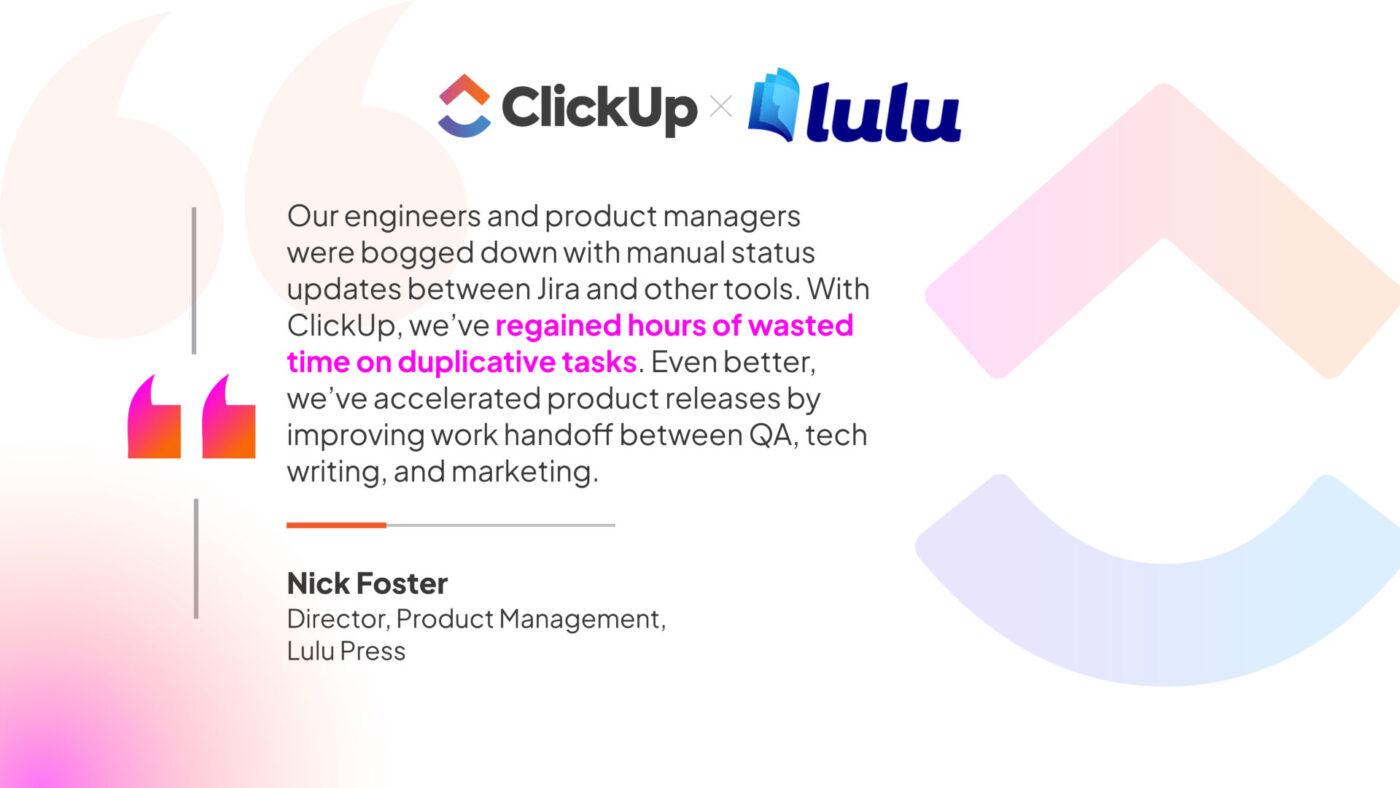 Lulu press - Testimonial - (Jira replace): release tracker in google sheets