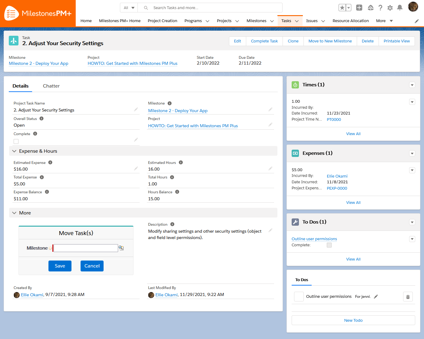 via Milestones PM+: project management software that integrates with Salesforce
