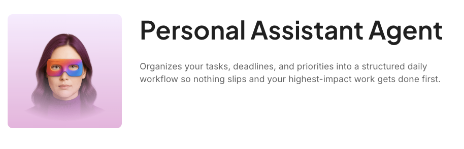 Personal Assistant Agent: ai executive assistant