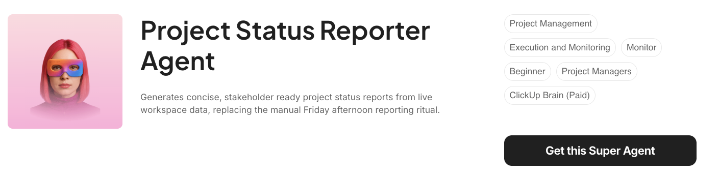 Project Status Reporter Agent: ai executive assistant