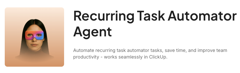 Recurring Task Automator Agent: ai executive assistant
