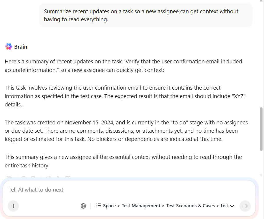 ClickUp Brainで仕事の文脈を構築しましょう