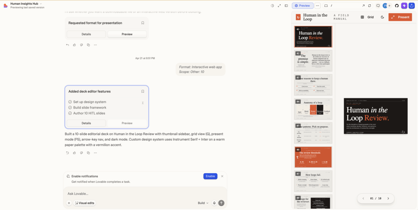 Lovableアプリビルダー