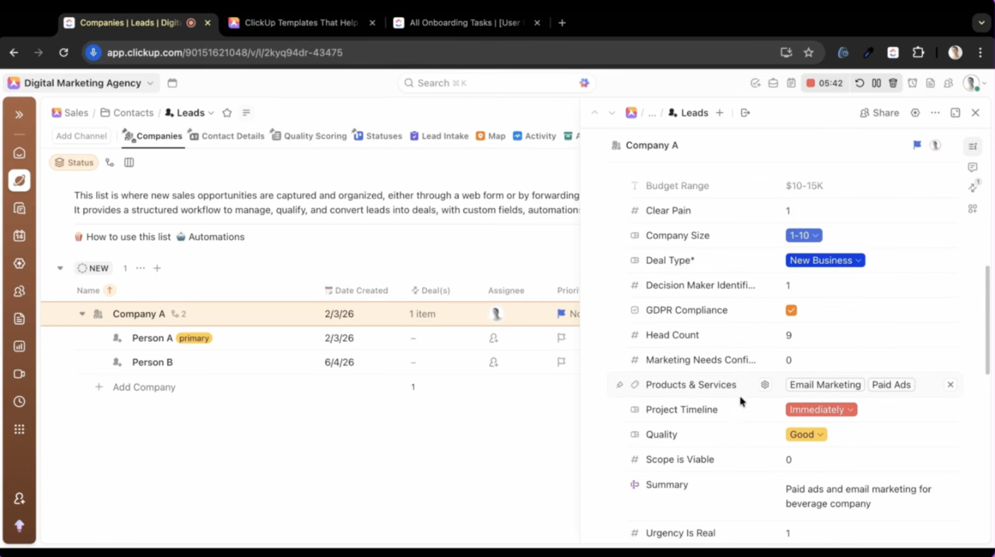 Lista dostawców i klientów