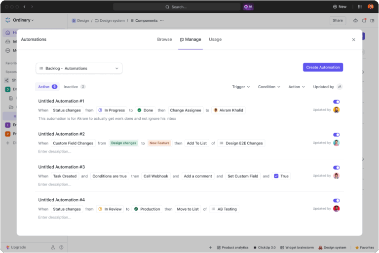 Tell AI what to do with ClickUp Automations